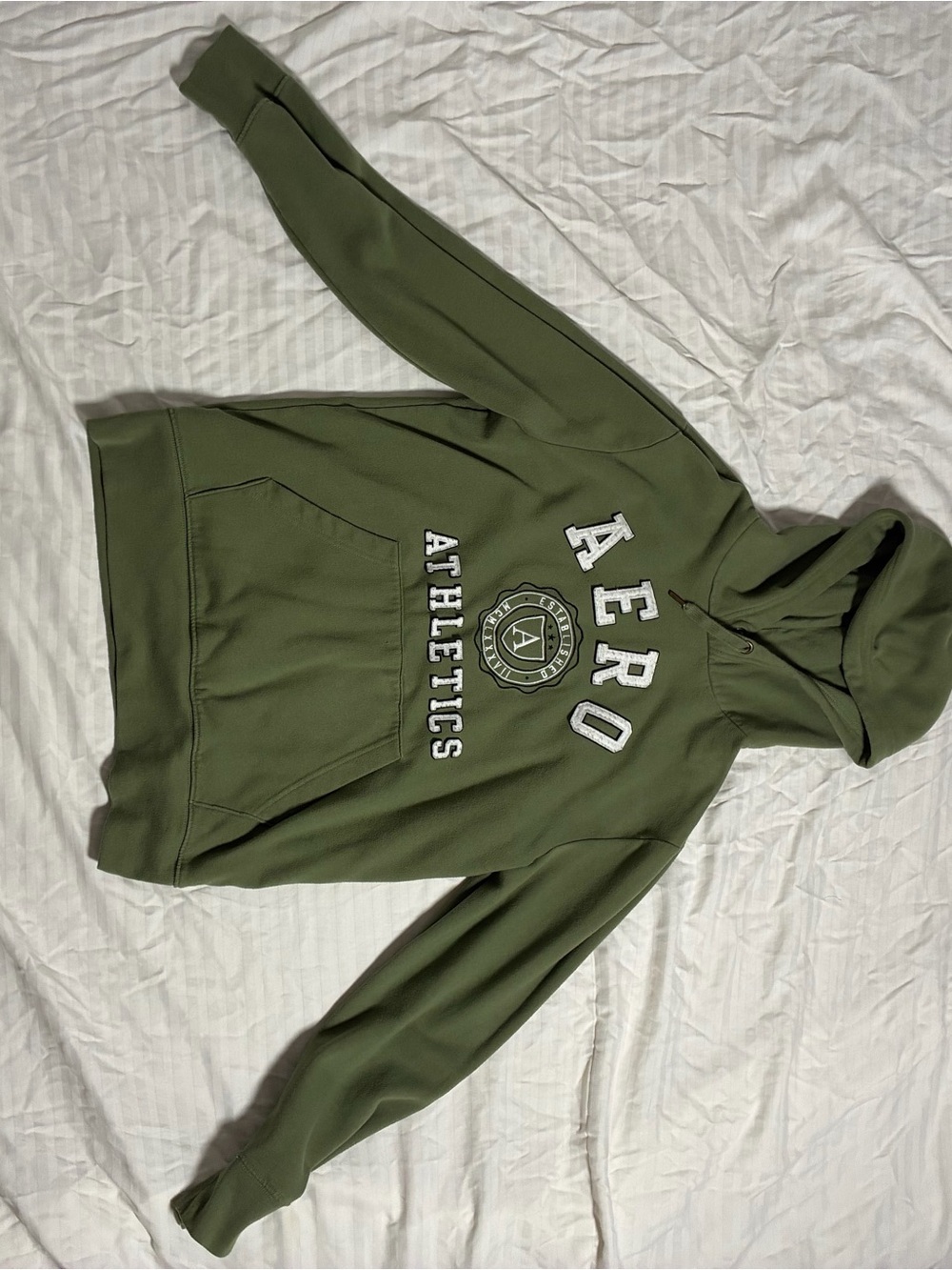 Aeropostale Light Olive Green Hoodie
